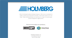 Desktop Screenshot of holmberg.com